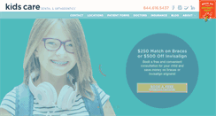 Desktop Screenshot of kidscaredental.com